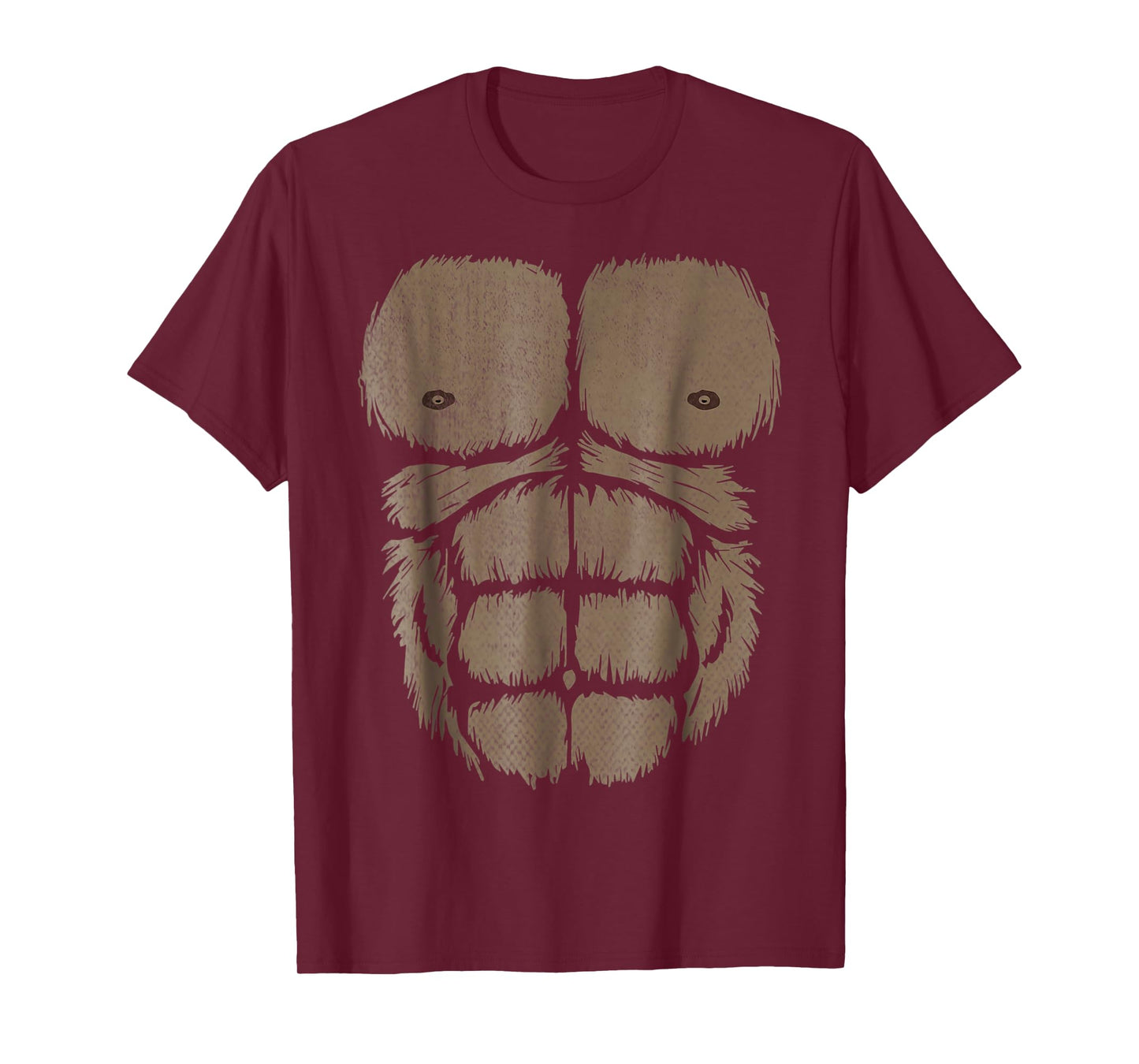 Gorilla Chest Muscle Belly Monkey Ape DIY Costume Kids Adult T-Shirt