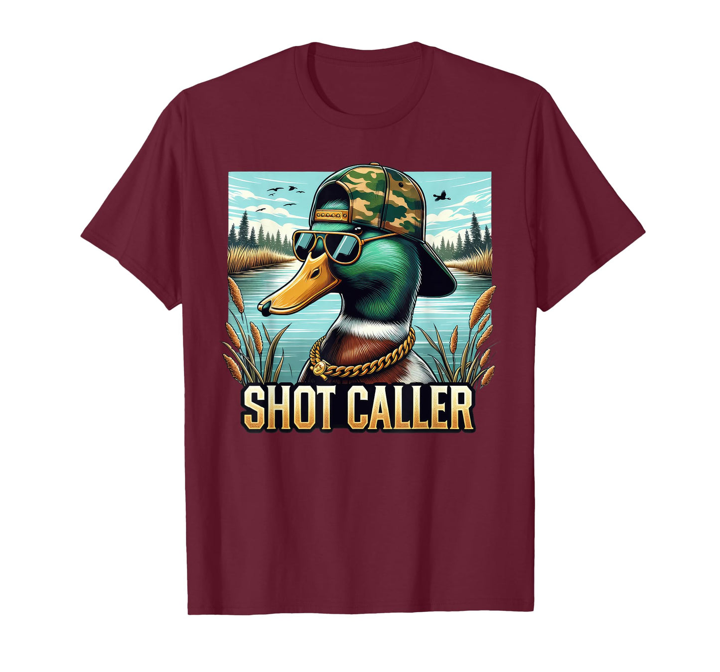 Shot-Caller Funny Duck Hunter Hunting Season Men Women T-Shirt