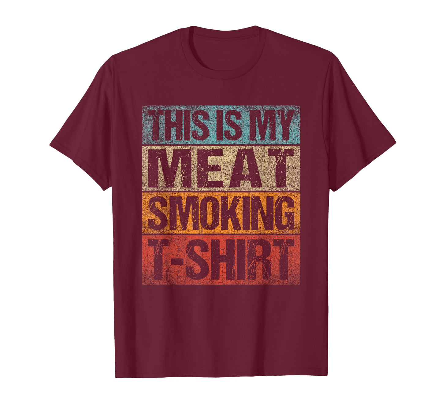 BBQ Smoker Vintage Retro This Is My Meat Smoking BBQ T-Shirt