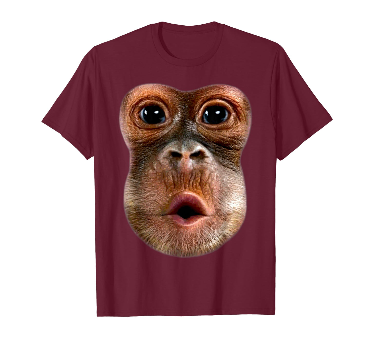 Monkey Stomach Blow Face Funny Meme Halloween Costume T-Shirt