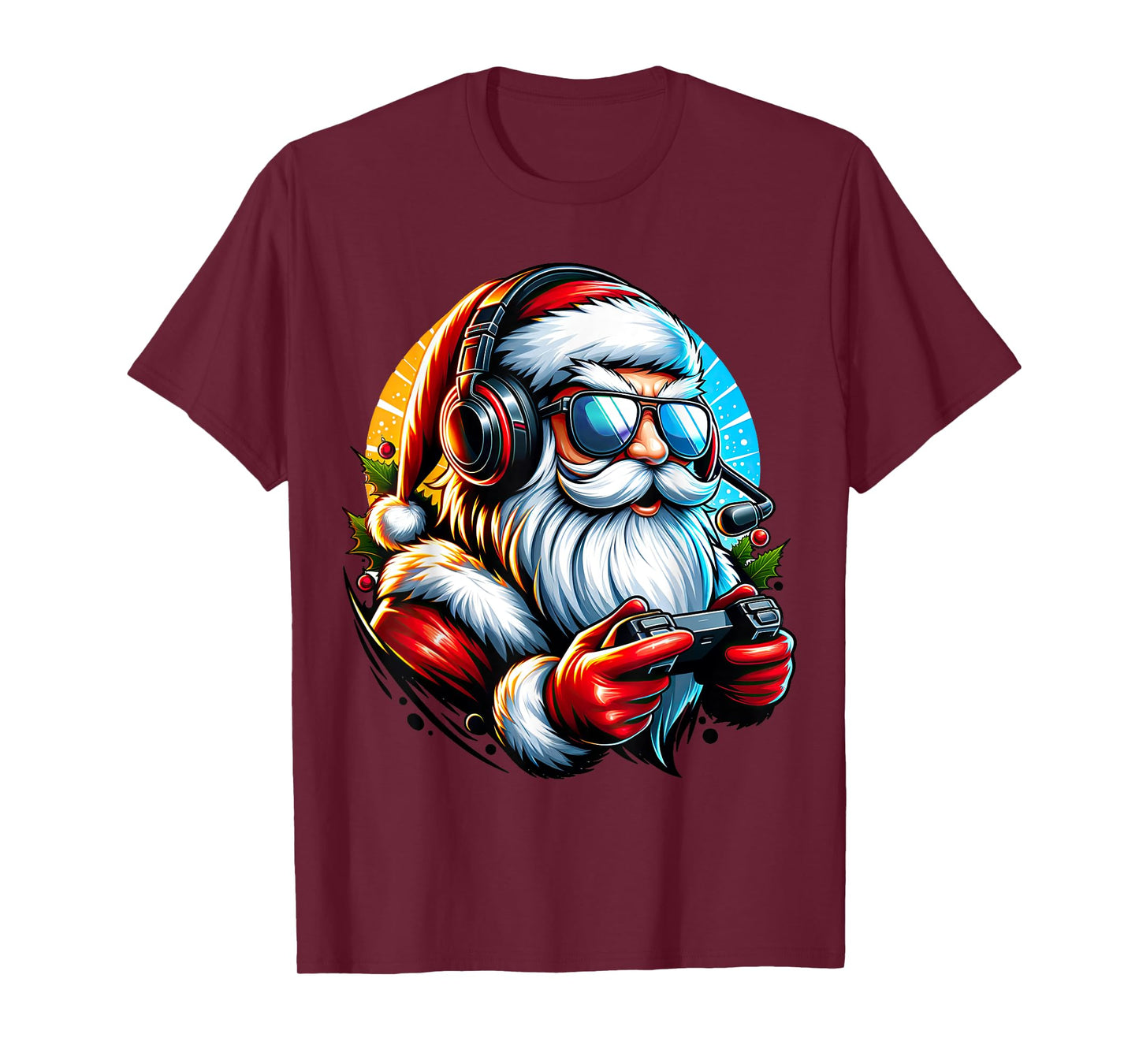 Christmas Gamer Boys Video Game Santa Xmas T-Shirt