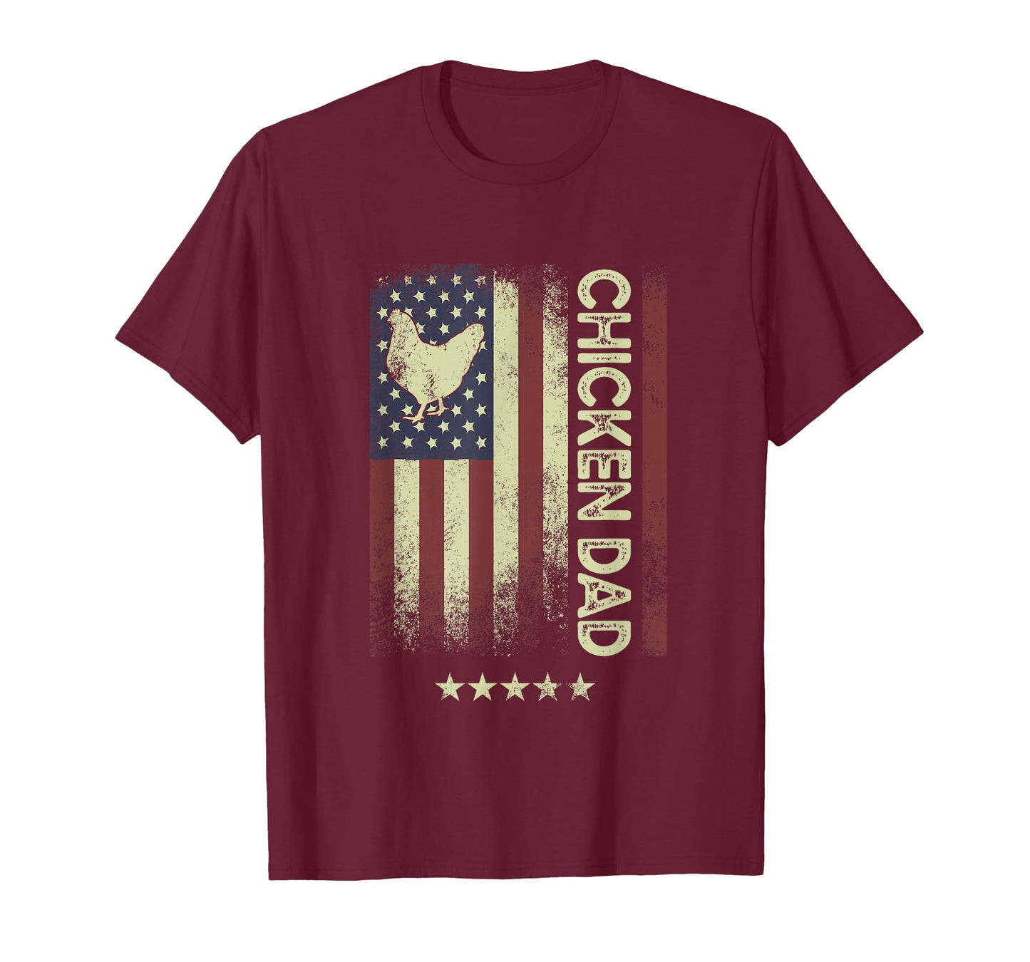 USA American Flag - Chicken Dad T-Shirt