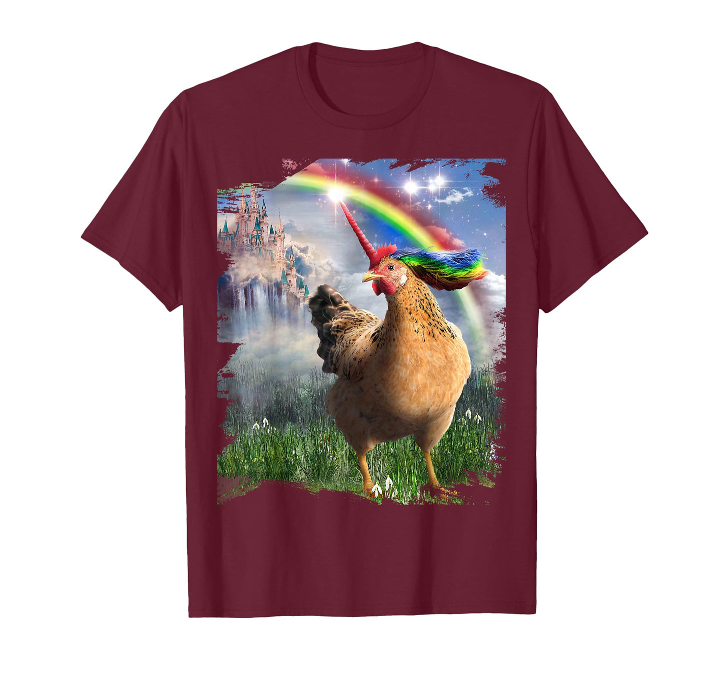 Awesome Unicorn Chicken Rainbow Chickicorn Funny T-Shirt