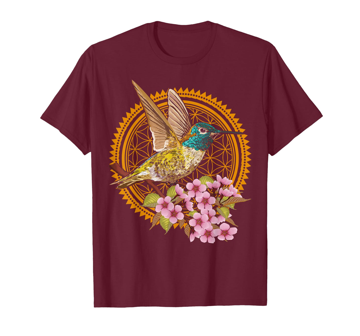 Sacred Geometry Hummingbird T-Shirt
