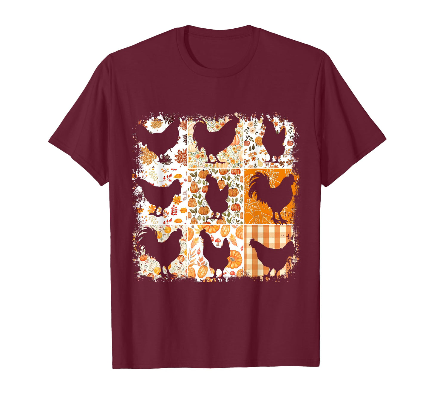 Fall Chickens Thanksgiving Farmhouse Aesthetic Autumn Vibes T-Shirt