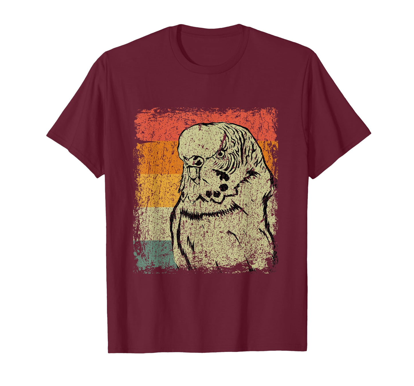 Retro Budgie Gift Vintage Budgie Bird T-Shirt