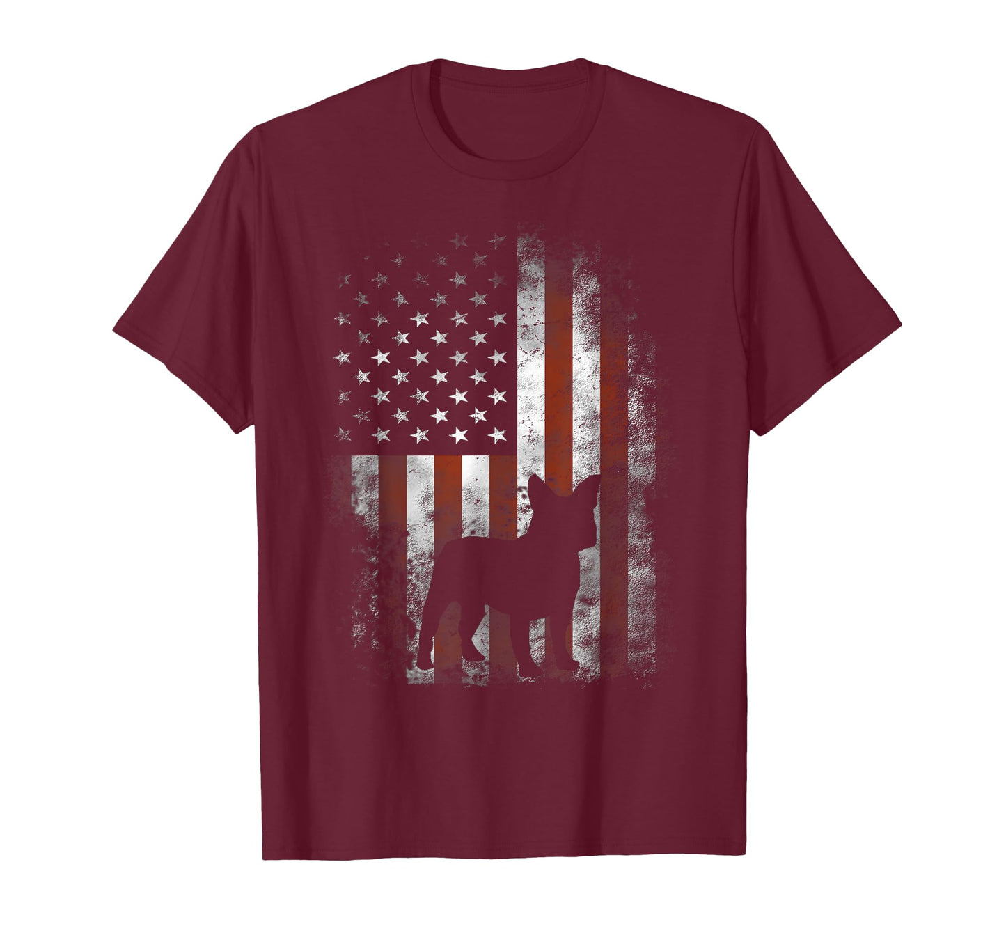 French Bulldog T-Shirt American Flag Patriotic 4th Of July T-Shirt for Women Kids Men