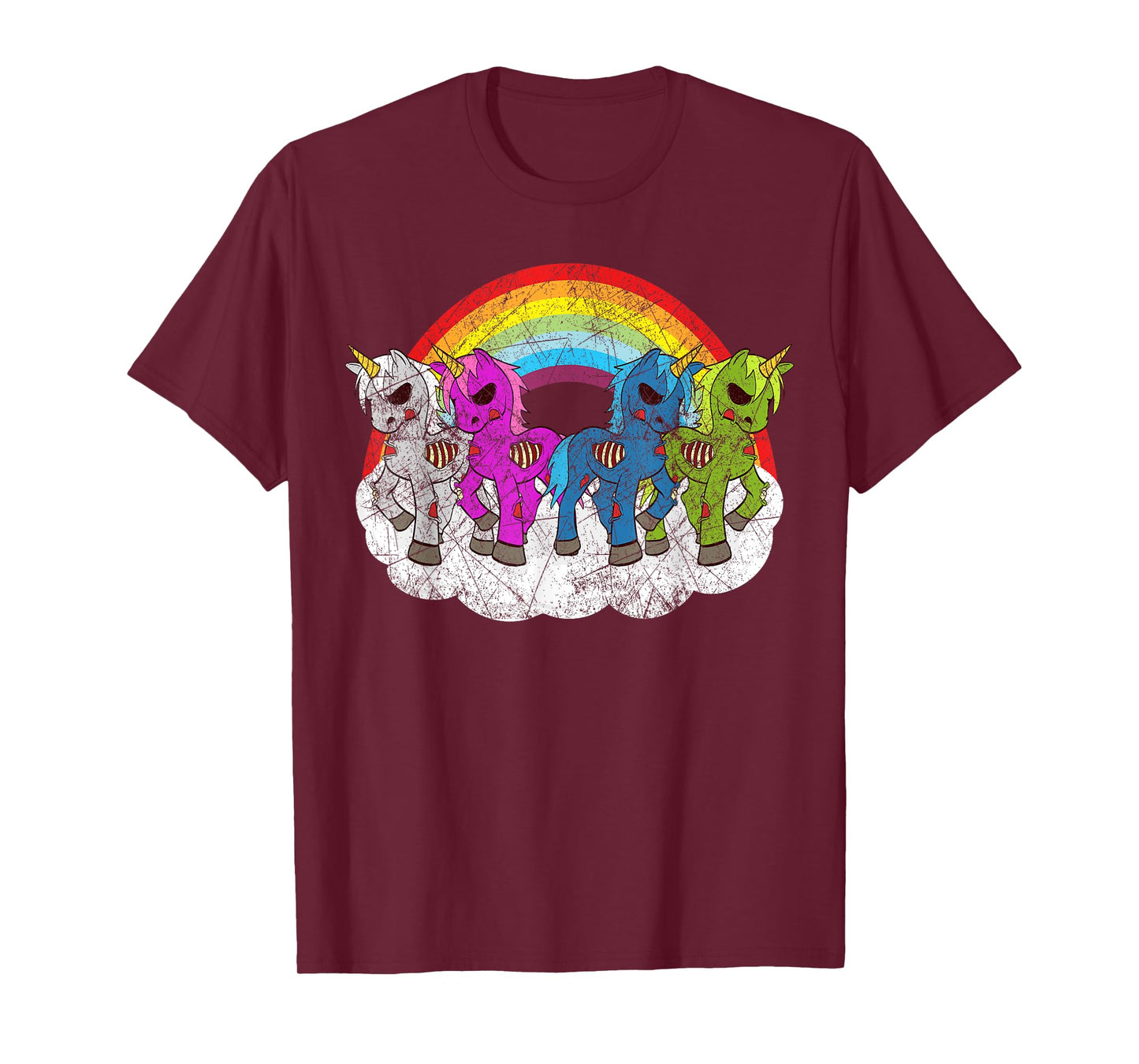 Zombie Unicorn Apocalypse Mythical Creatures Halloween Zombies T-Shirt