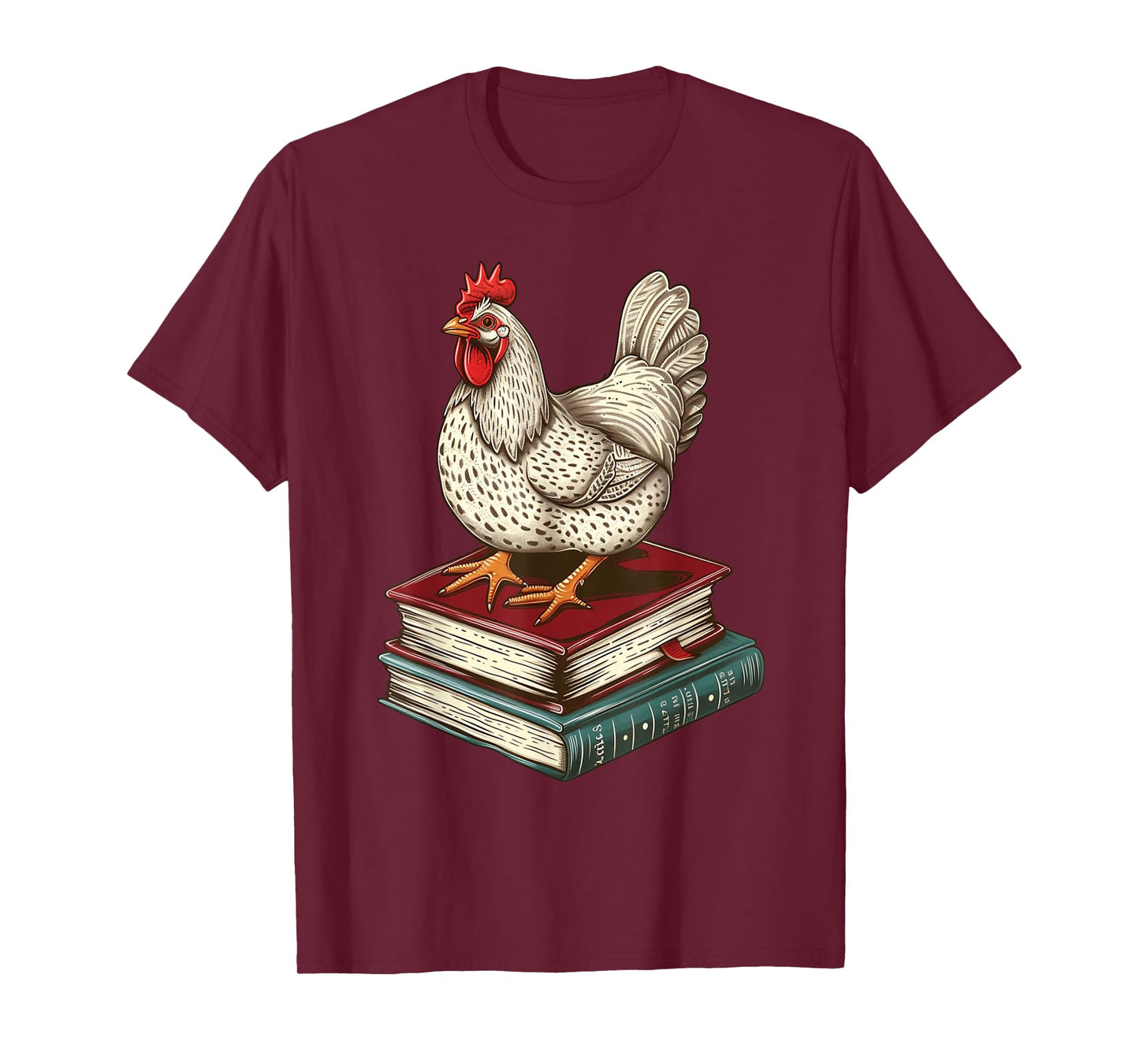 Chicken Books Back To School First Day Of School Boys Girls T-Shirt