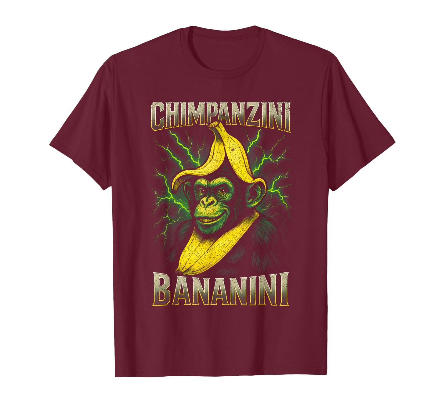 Chimpanzini Bananini Meme Monkey Chimp Italian Brainrot T-Shirt