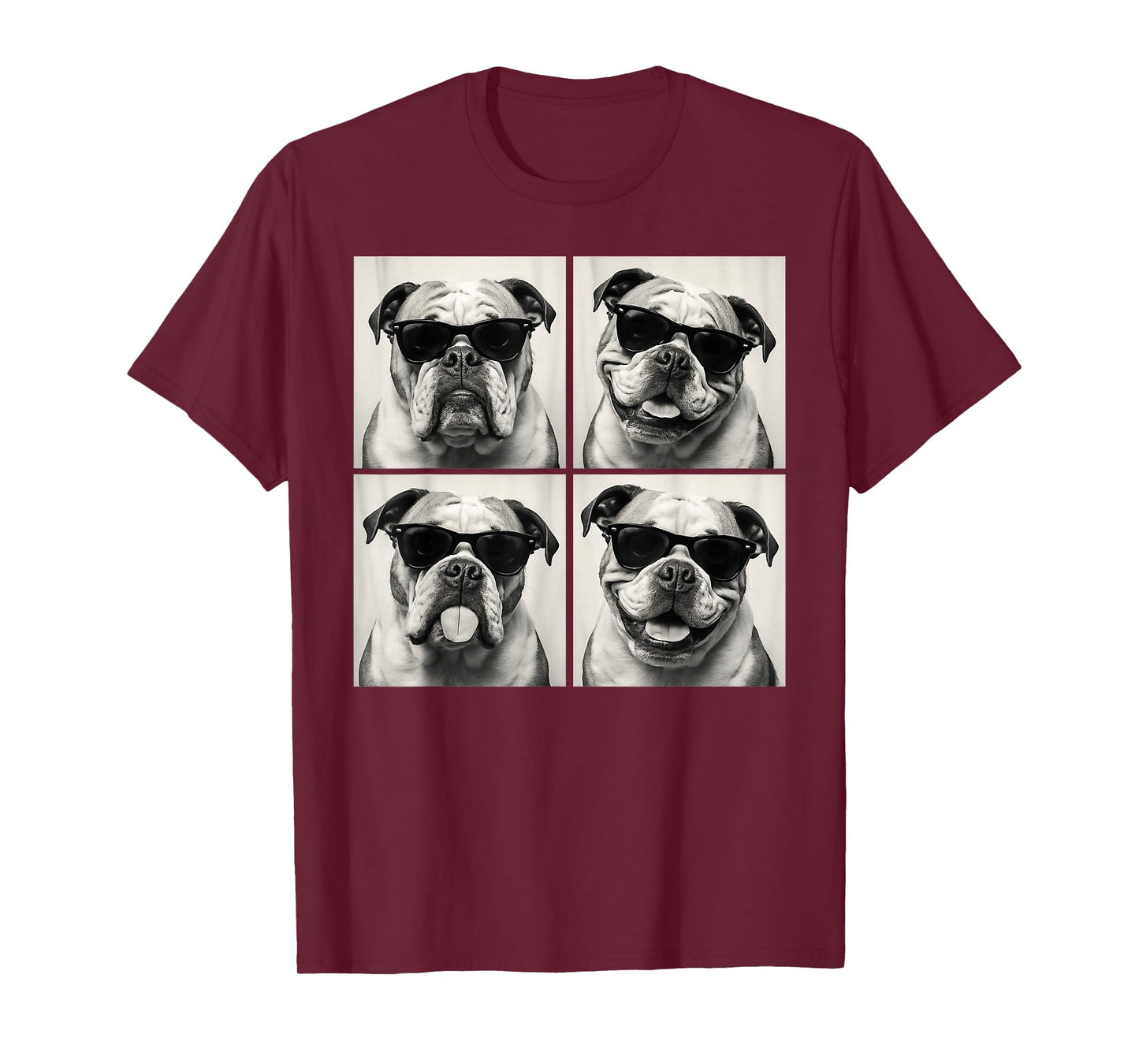 Funny English Bulldog Dog Lover Cute Bulldog Photo Booth T-Shirt