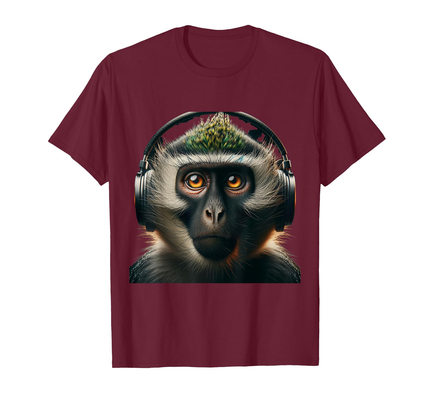 Vervet Monkey Shirt Monkey Portrait Wildlife Exotic Ape Face T-Shirt