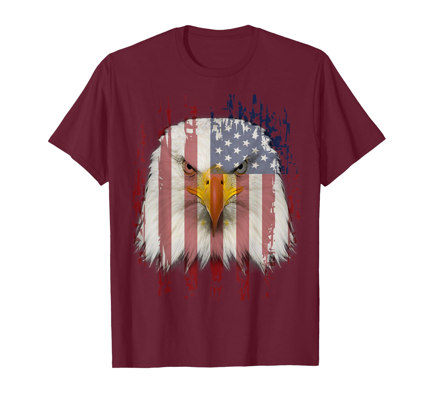 USA Eagle T-Shirt With American Flag T-Shirt