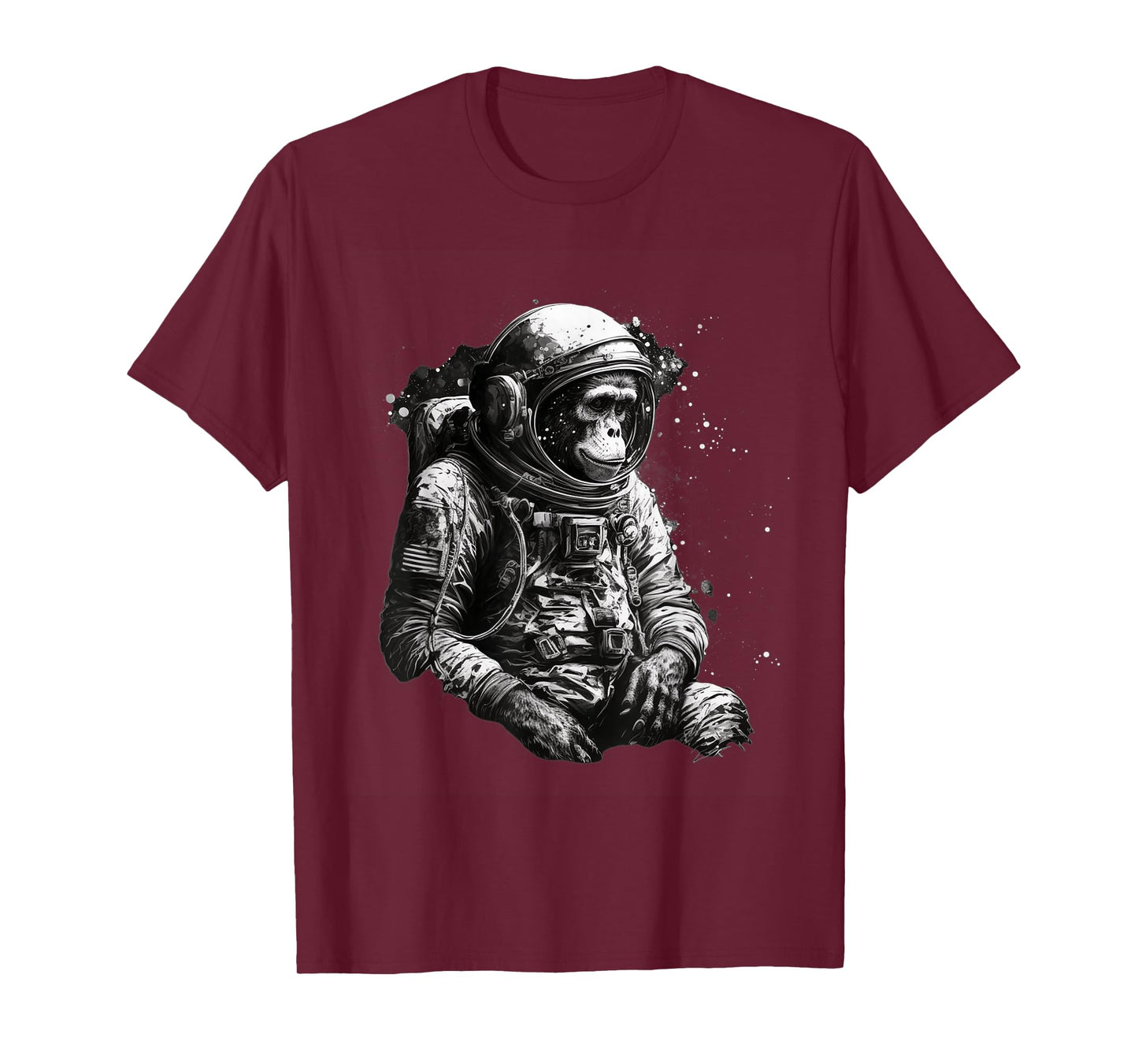 Chimpanzee Space Astronaut Travel Monkey Vintage Design T-Shirt