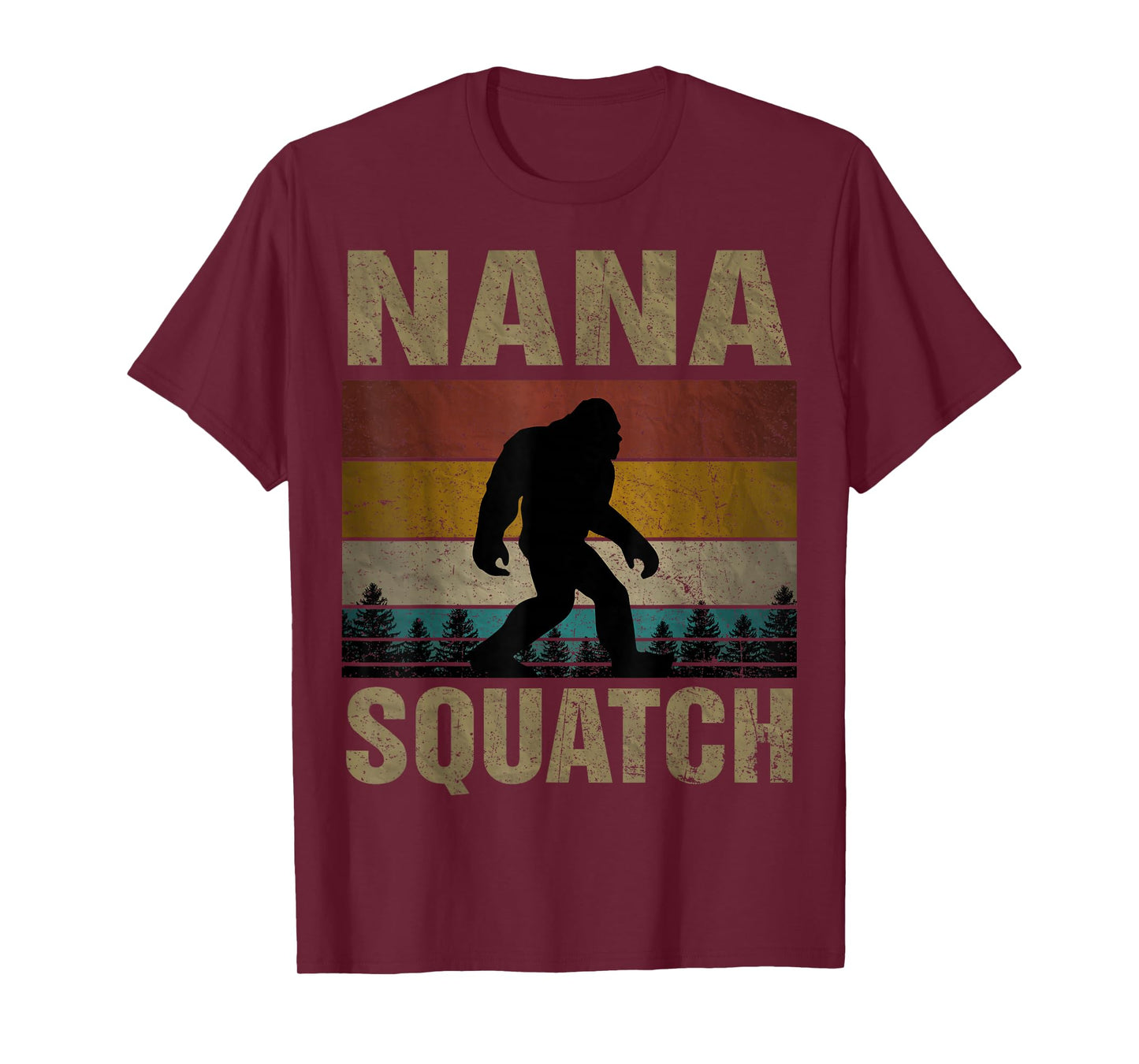 Nana Squatch Bigfoot Nana Sasquatch Yeti Family Matching T-Shirt