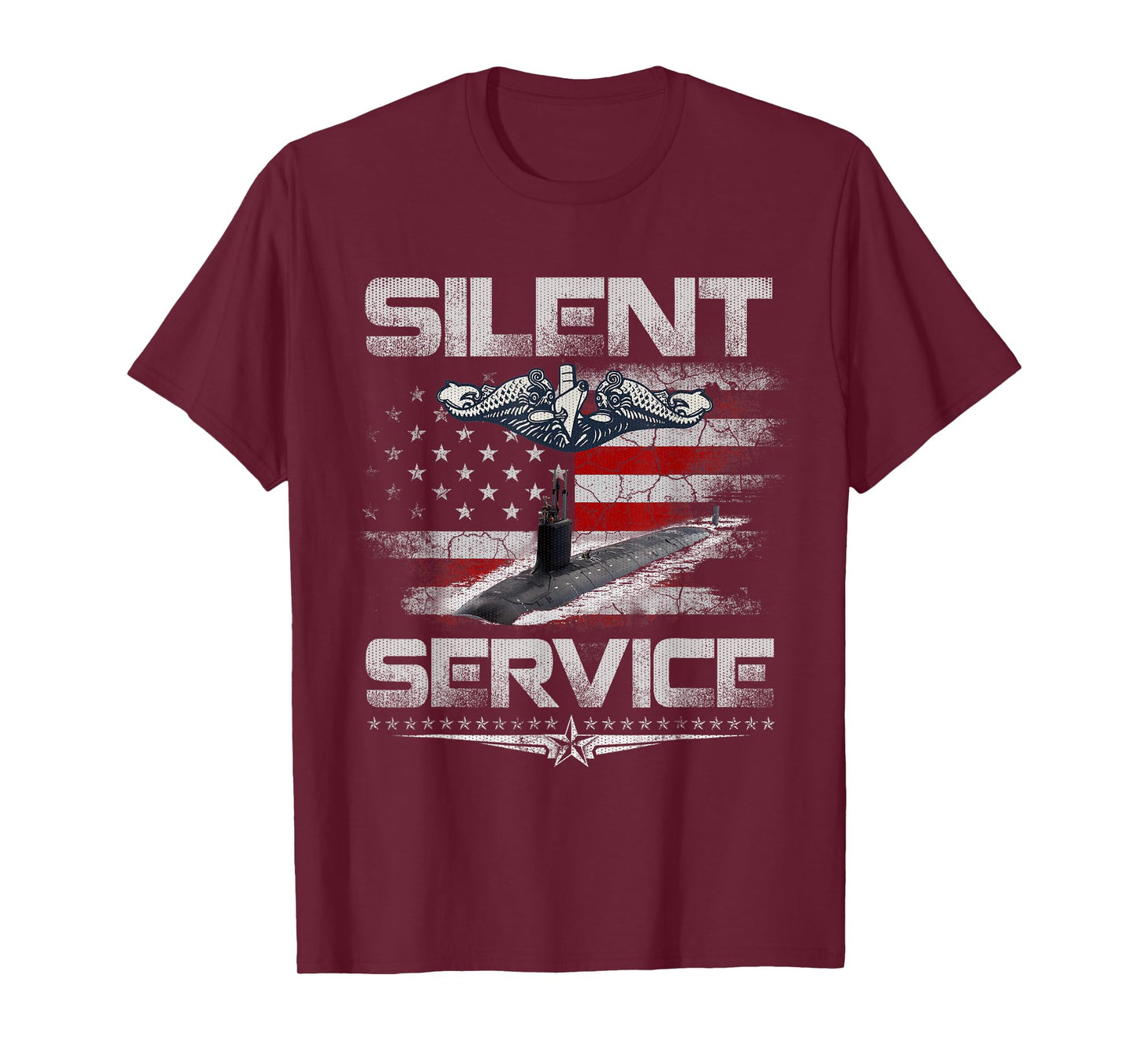 Silent Service U.S Submarines Forces Patriotic Veterans Day T-Shirt