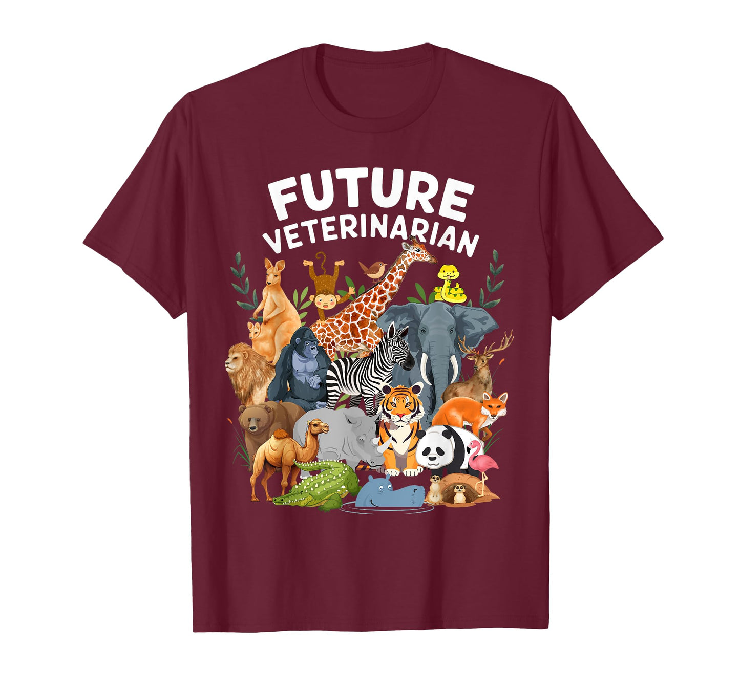 Men Women Kids Future Veterinarian Wildlife Animals Lovers T-Shirt