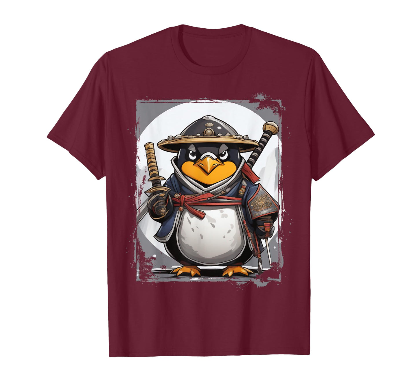 Penguin Linux Samurai Programming Nerd Warrior T-Shirt