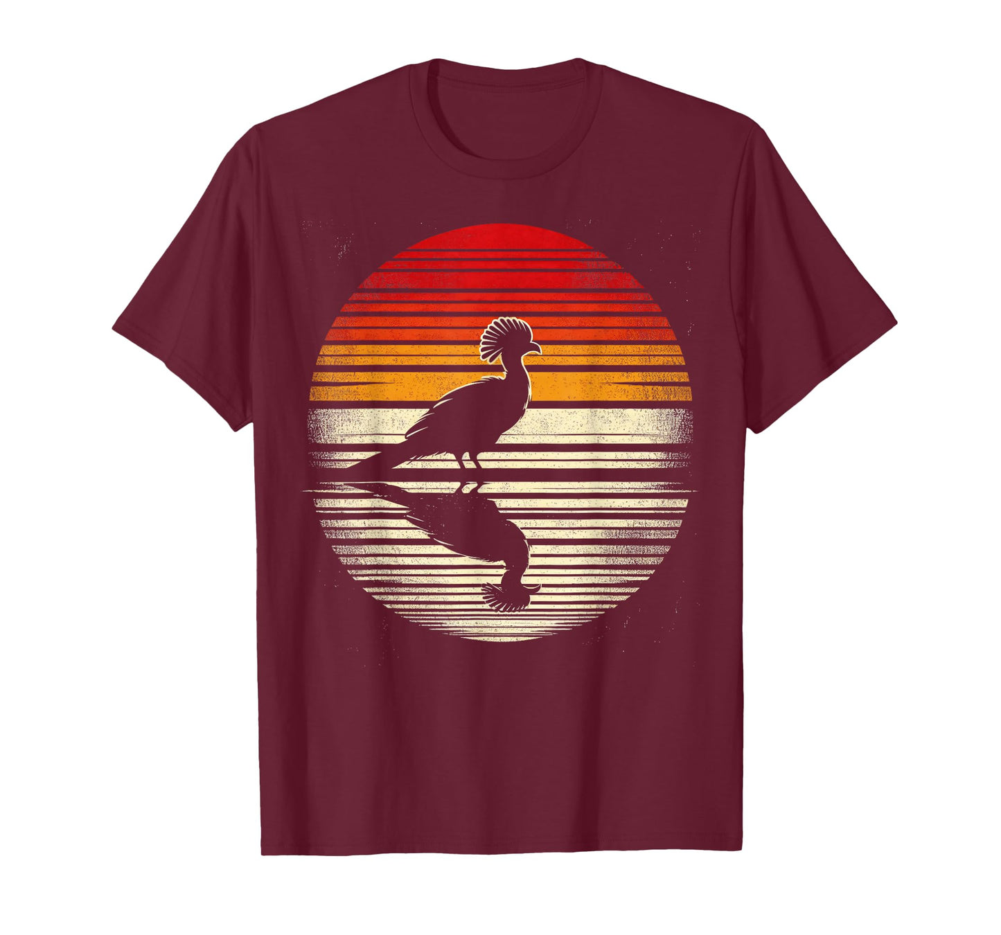 Turaco Bird Sunset Retro Style Safari Vintage 70s T-Shirt