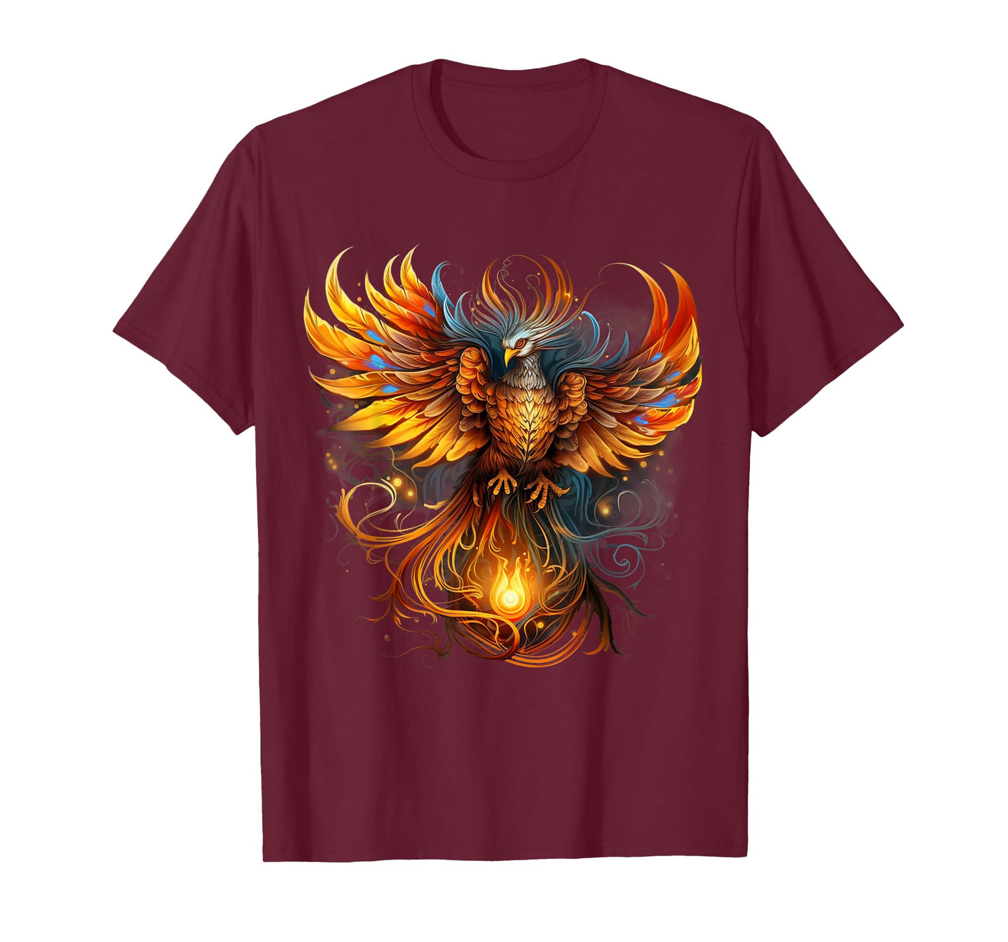 Rising Phoenix Majestic Fire Bird Fenix Fantasy Mythological T-Shirt
