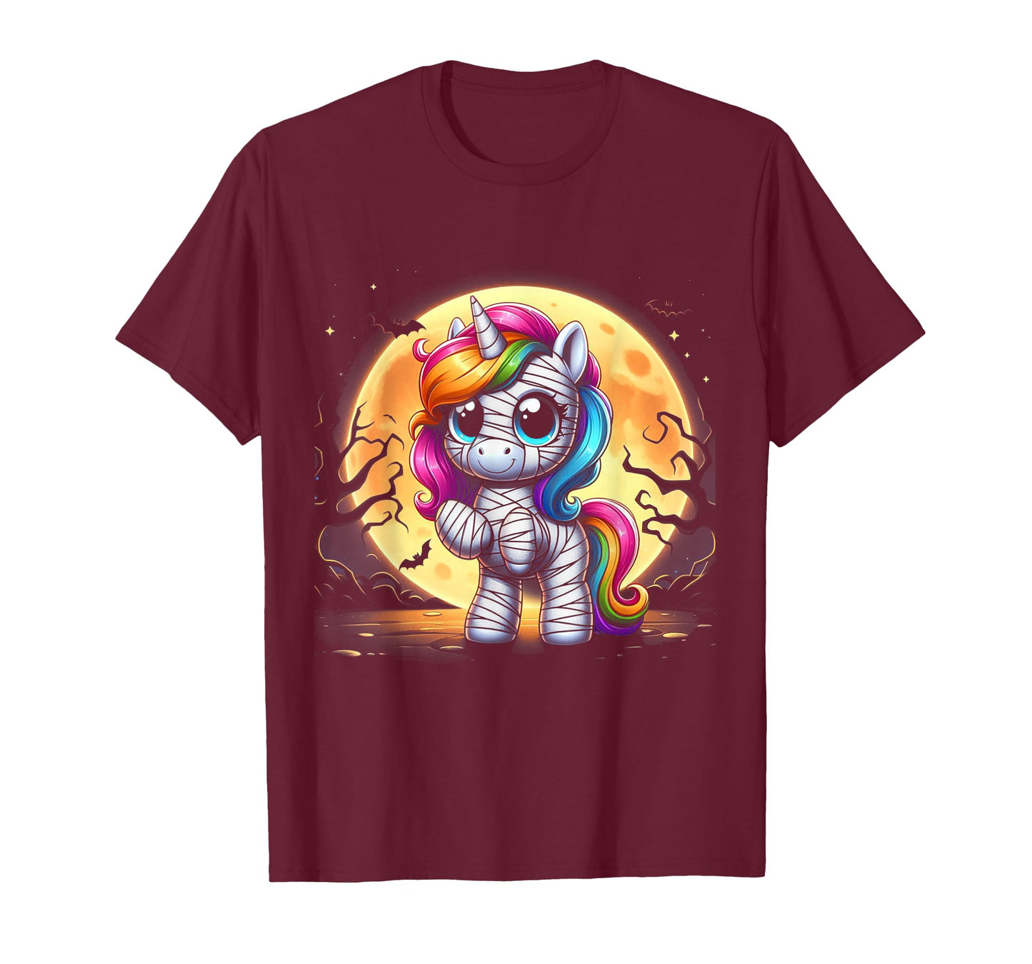Mummy Unicorn Halloween Shirt Girls Unicorn Halloween T-Shirt