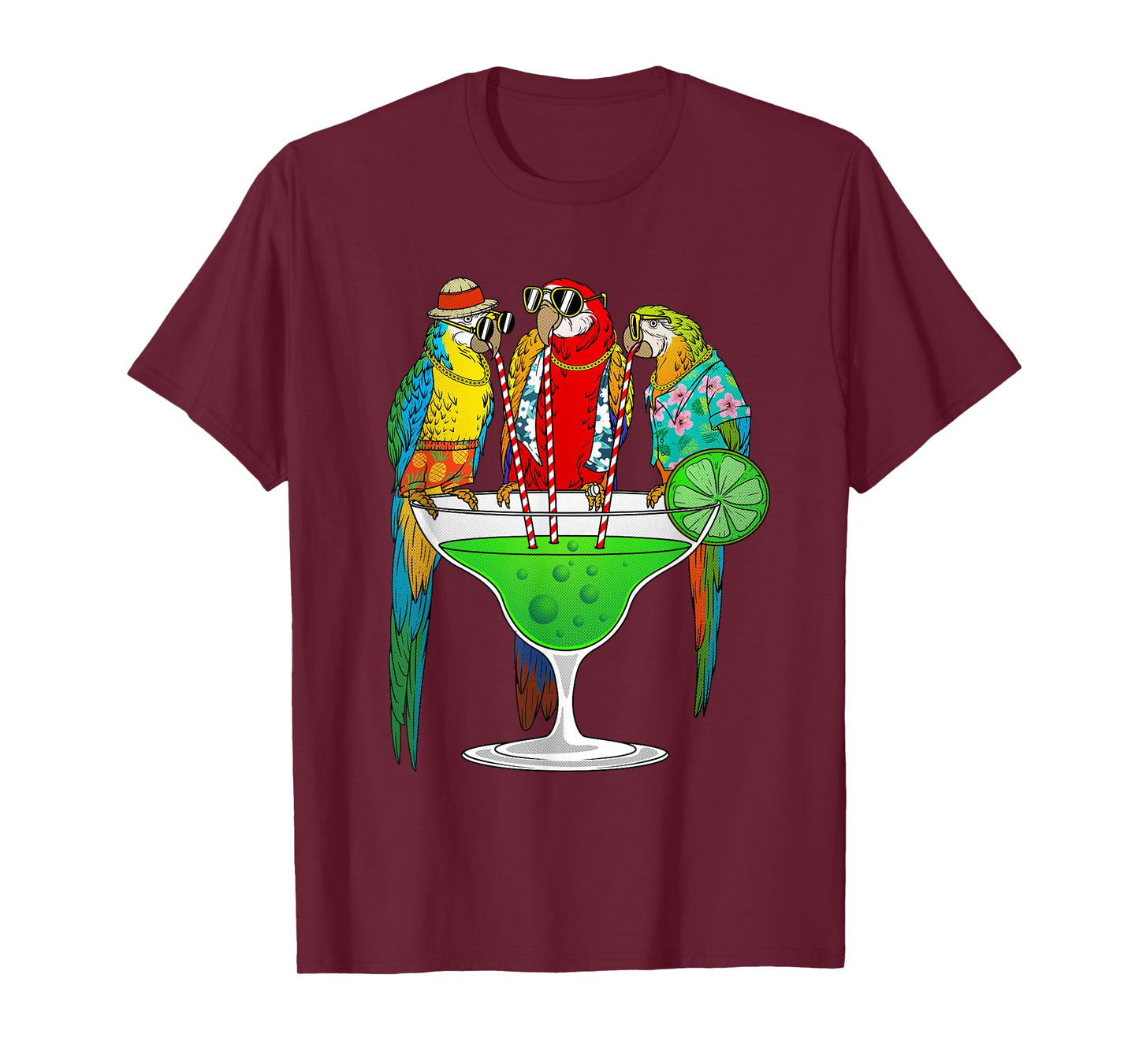Cool Parrot Art For Men Women Pet Bird Tropical Parrot Lover T-Shirt