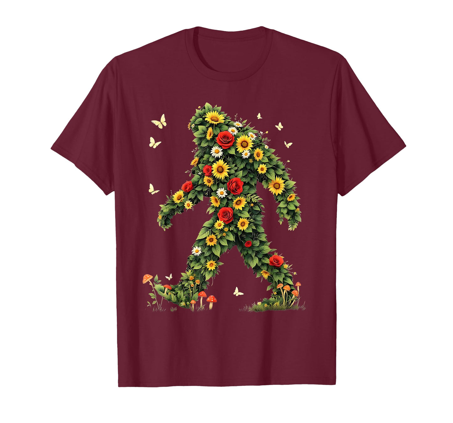 Bigfoot Aesthetic Art Nature Fairycore Sasquatch T-Shirt