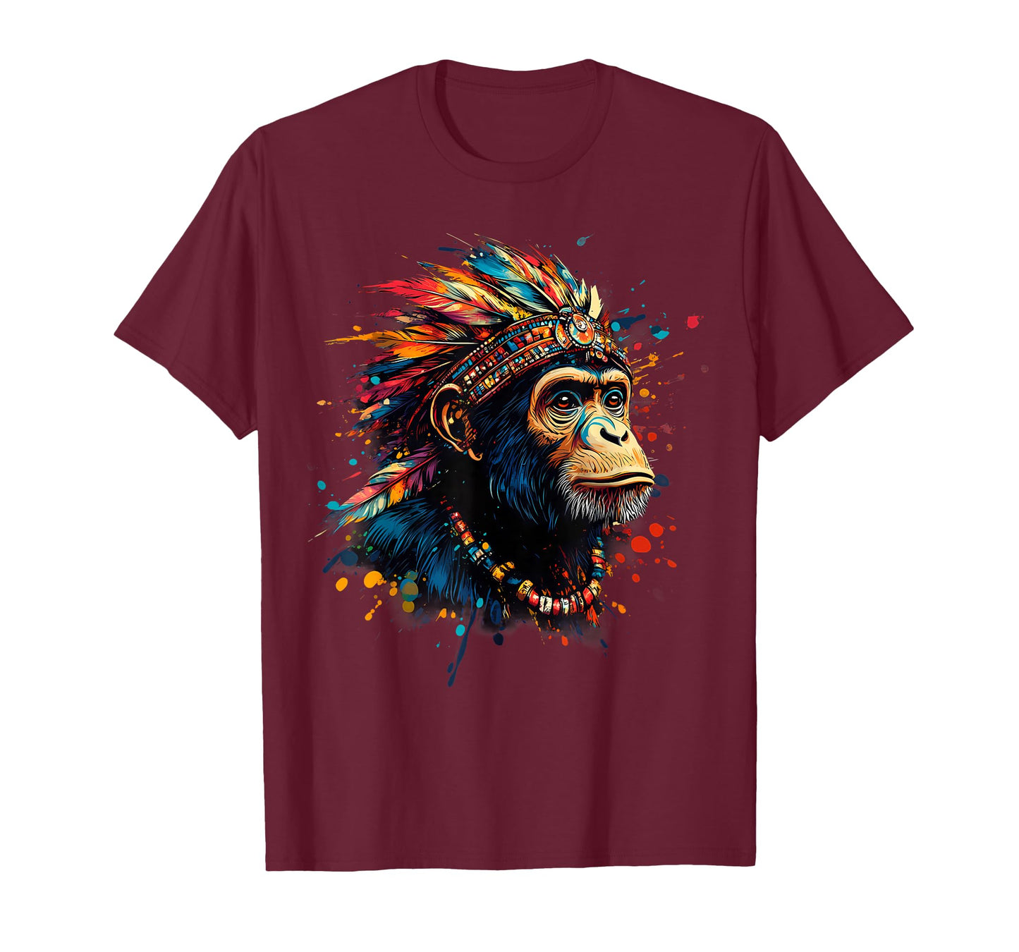 Native American Indian Chief Native American Pride Monkey T-Shirt