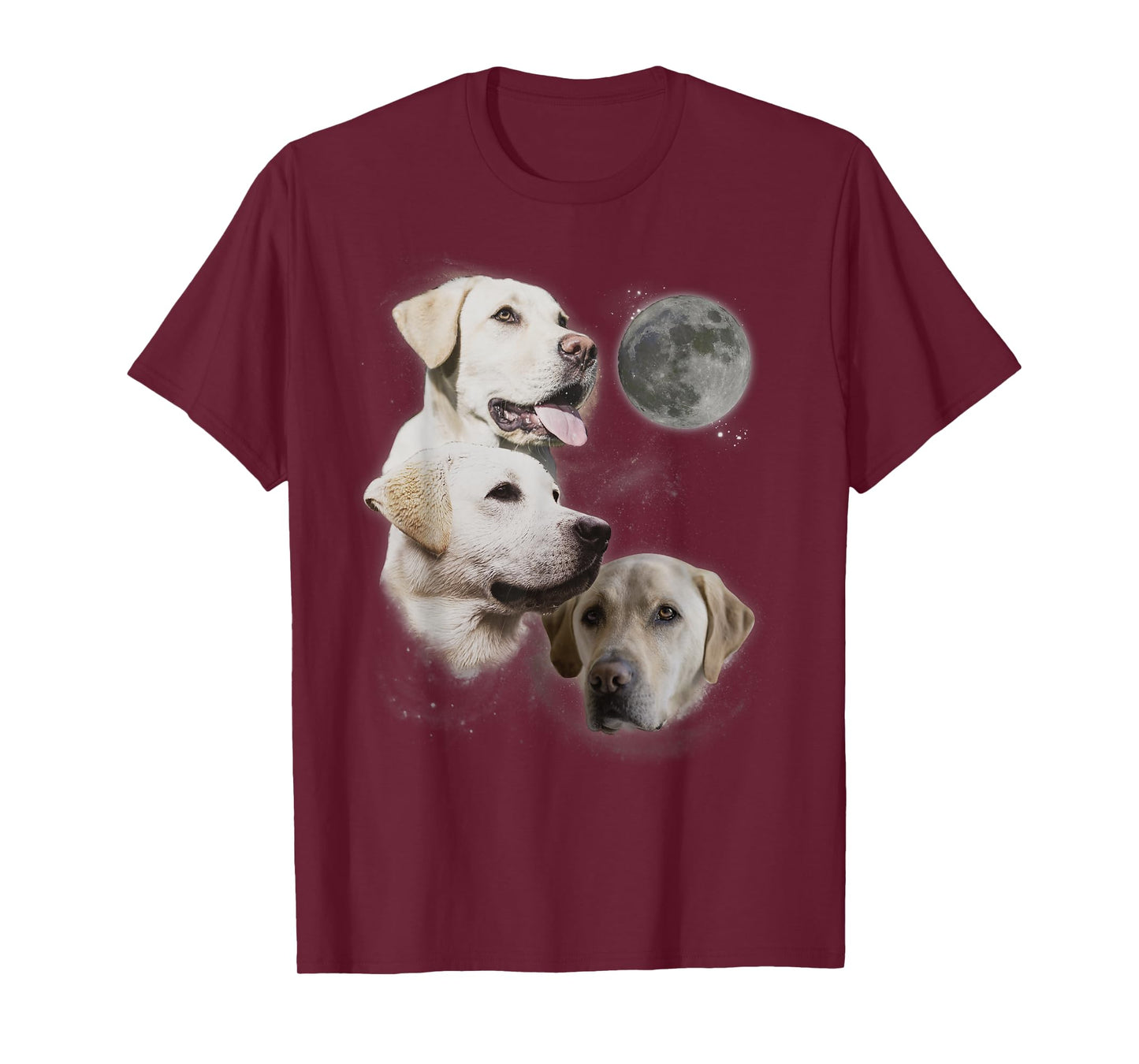 Howling at the Moon Shirt - Funny Yellow Labrador Retriever T-Shirt