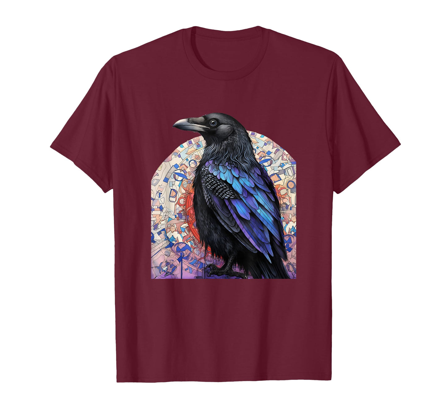 Crow and Raven Bird Lovers Mandala Style Design For Birders T-Shirt
