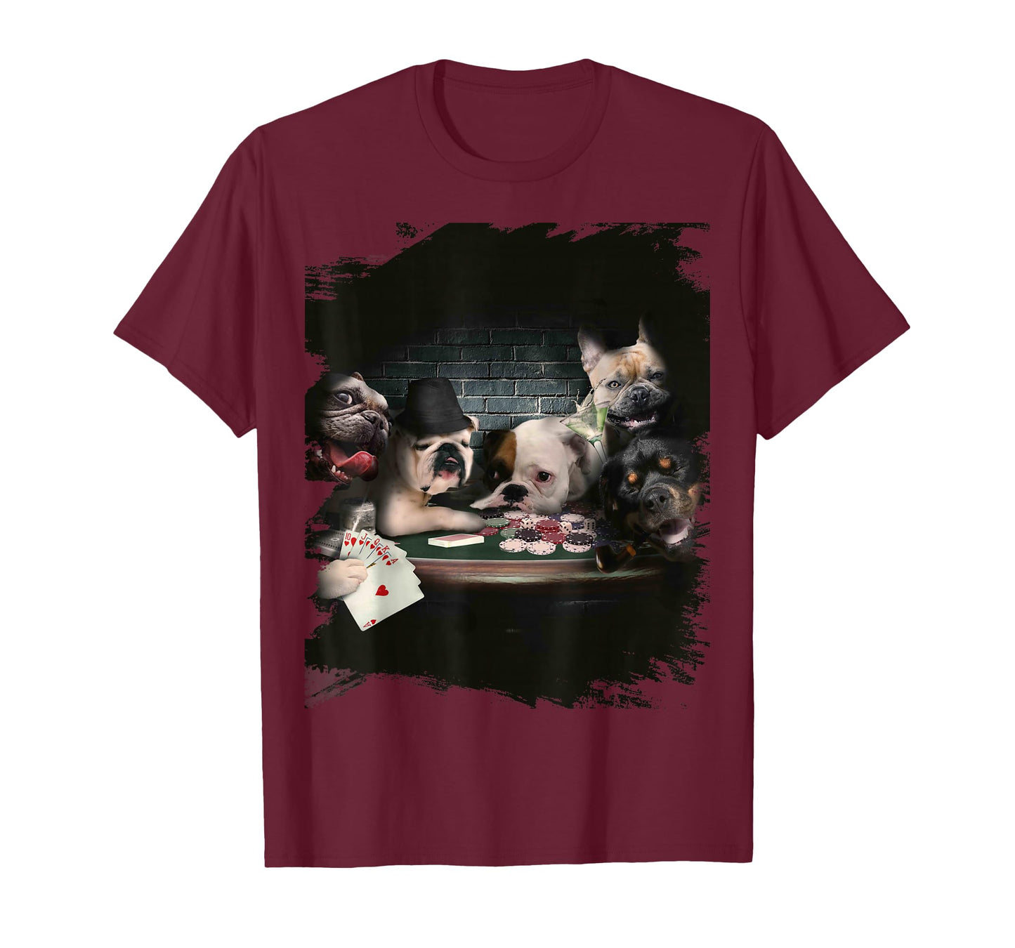 Fun Playing Cards for Dogs and Dogs Poker Player T-Shirt