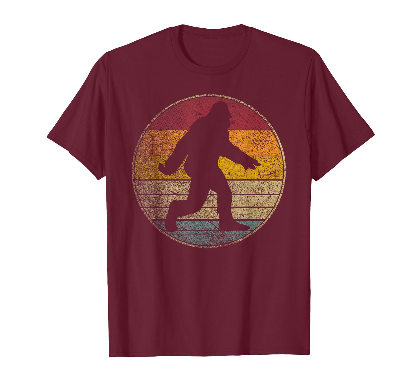 Bigfoot Sasquatch Vintage Distressed Retro Style Gift T-Shirt