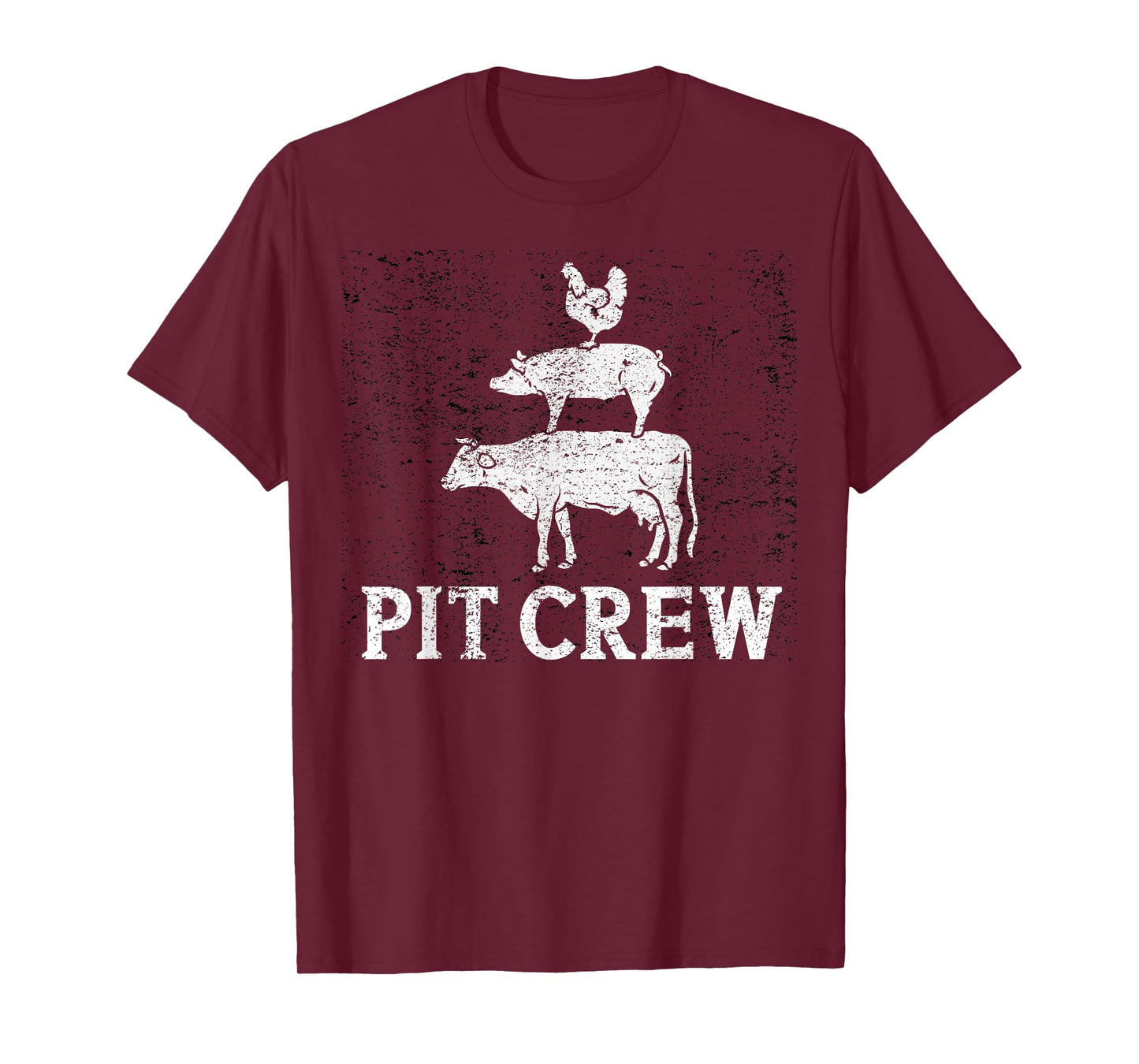 Funny Pit Crew BBQ Grilling Smoking Chicken Pork Beef T-Shirt