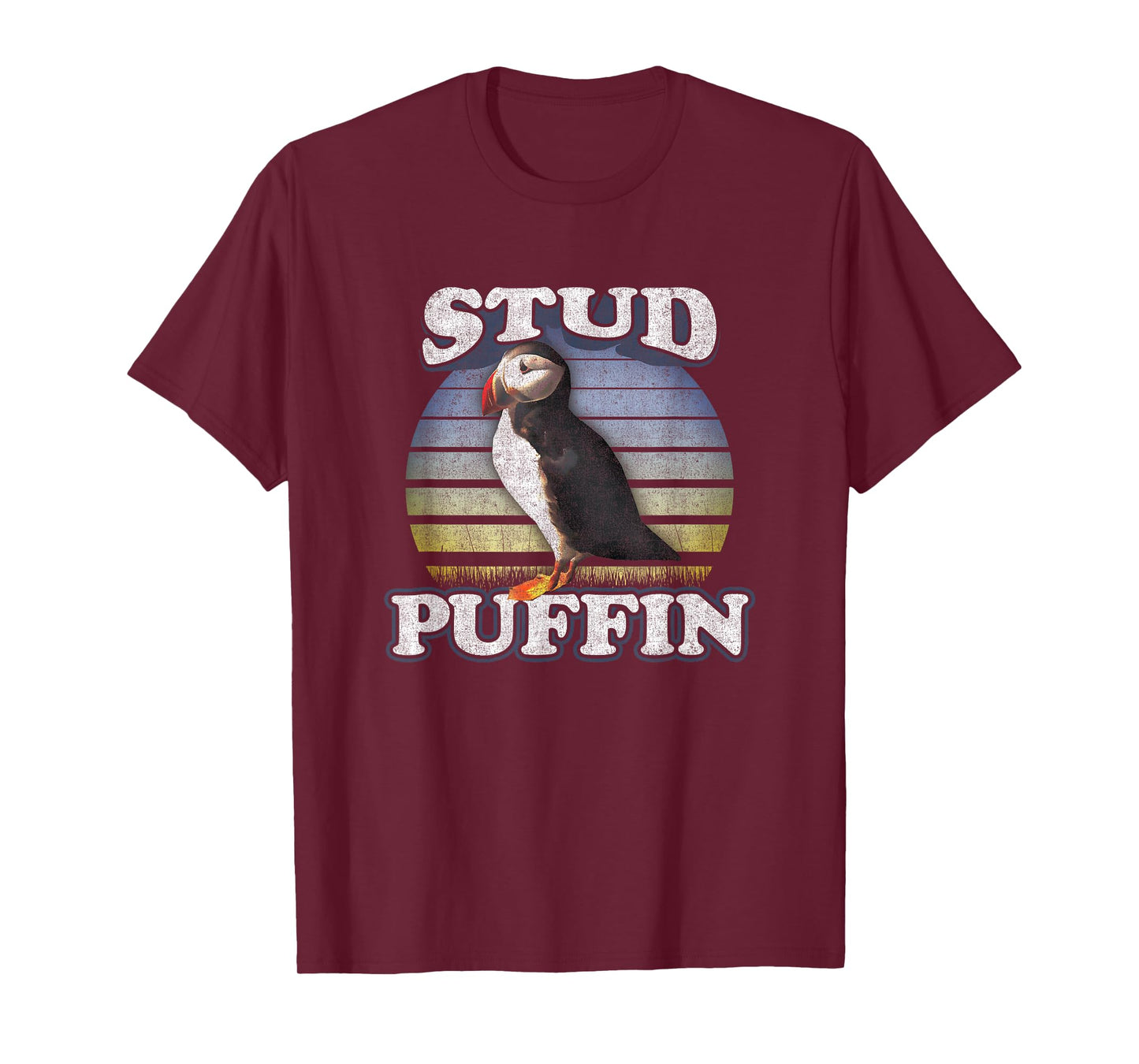 Funny Stud Muffin Vintage Retro Style Stud Puffin T-Shirt