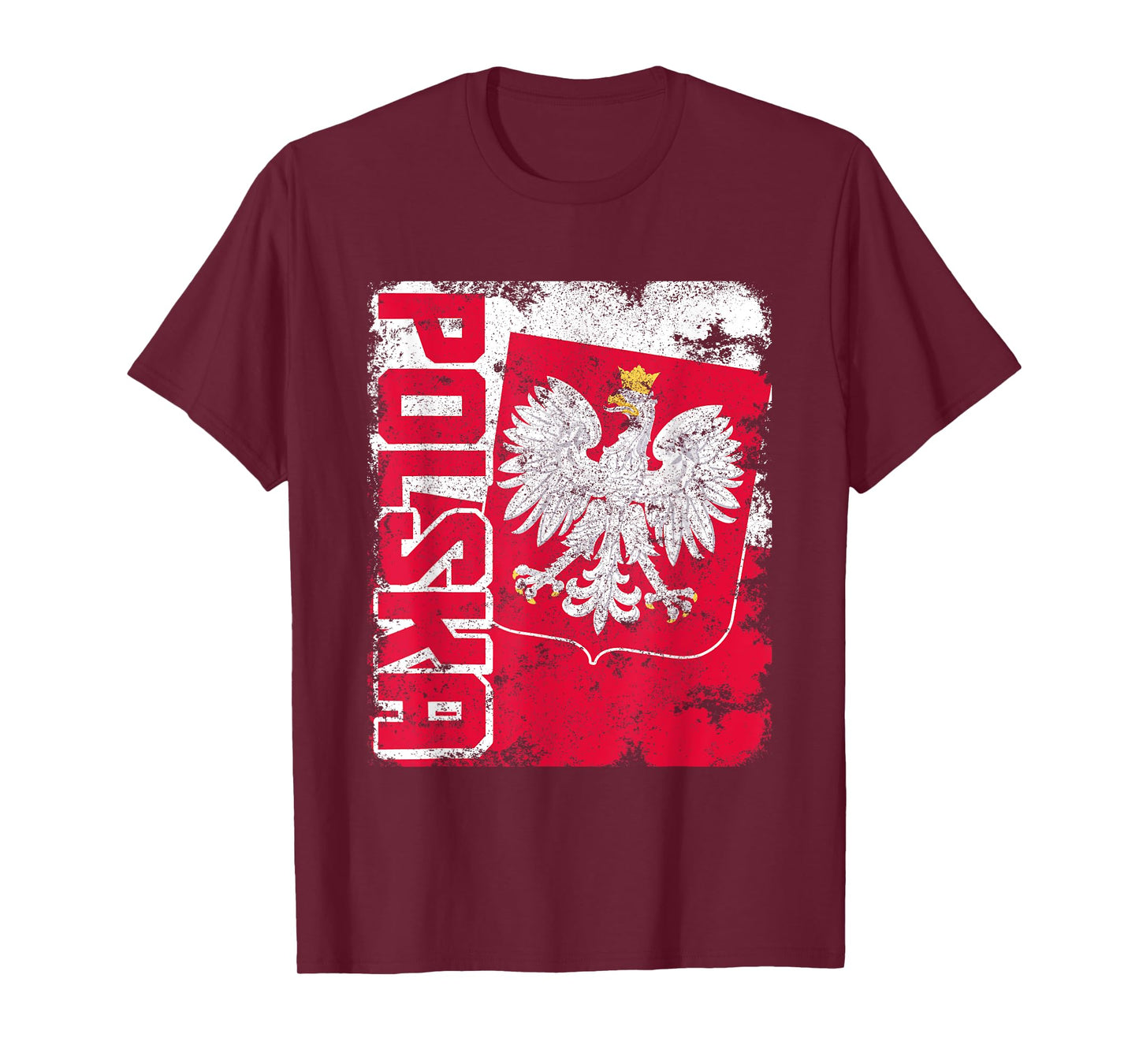 Polska Poland Flag Pride Eagle Polish Roots T-Shirt