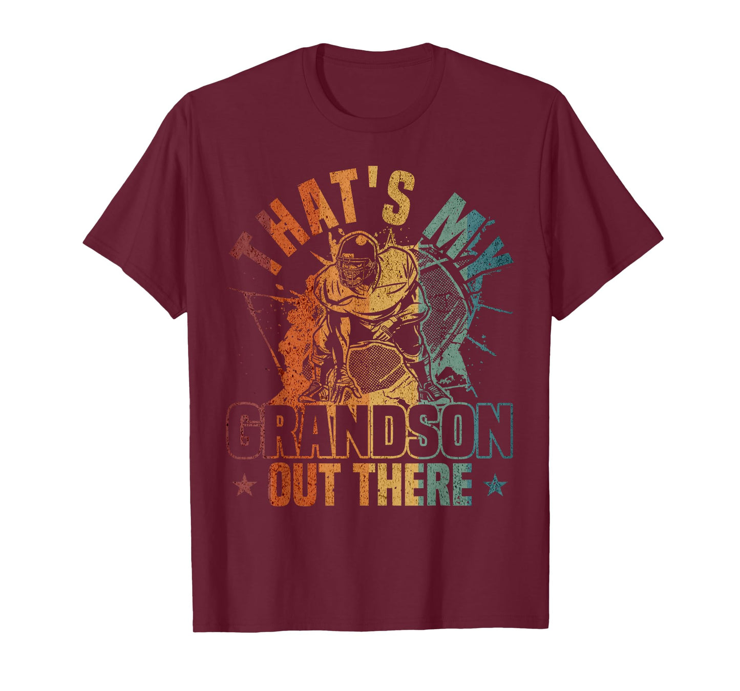 That's My Grandson Out There Football Player T-Shirt