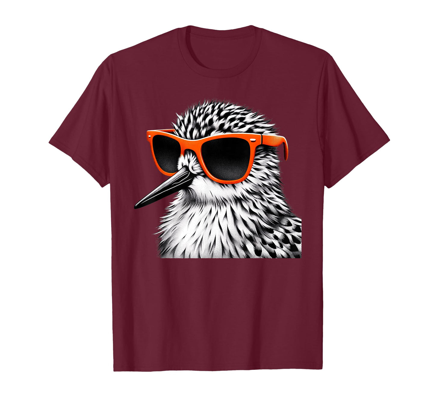 Cool Sandpiper Bird Wearing Sunglasses Graphic Art T-Shirt