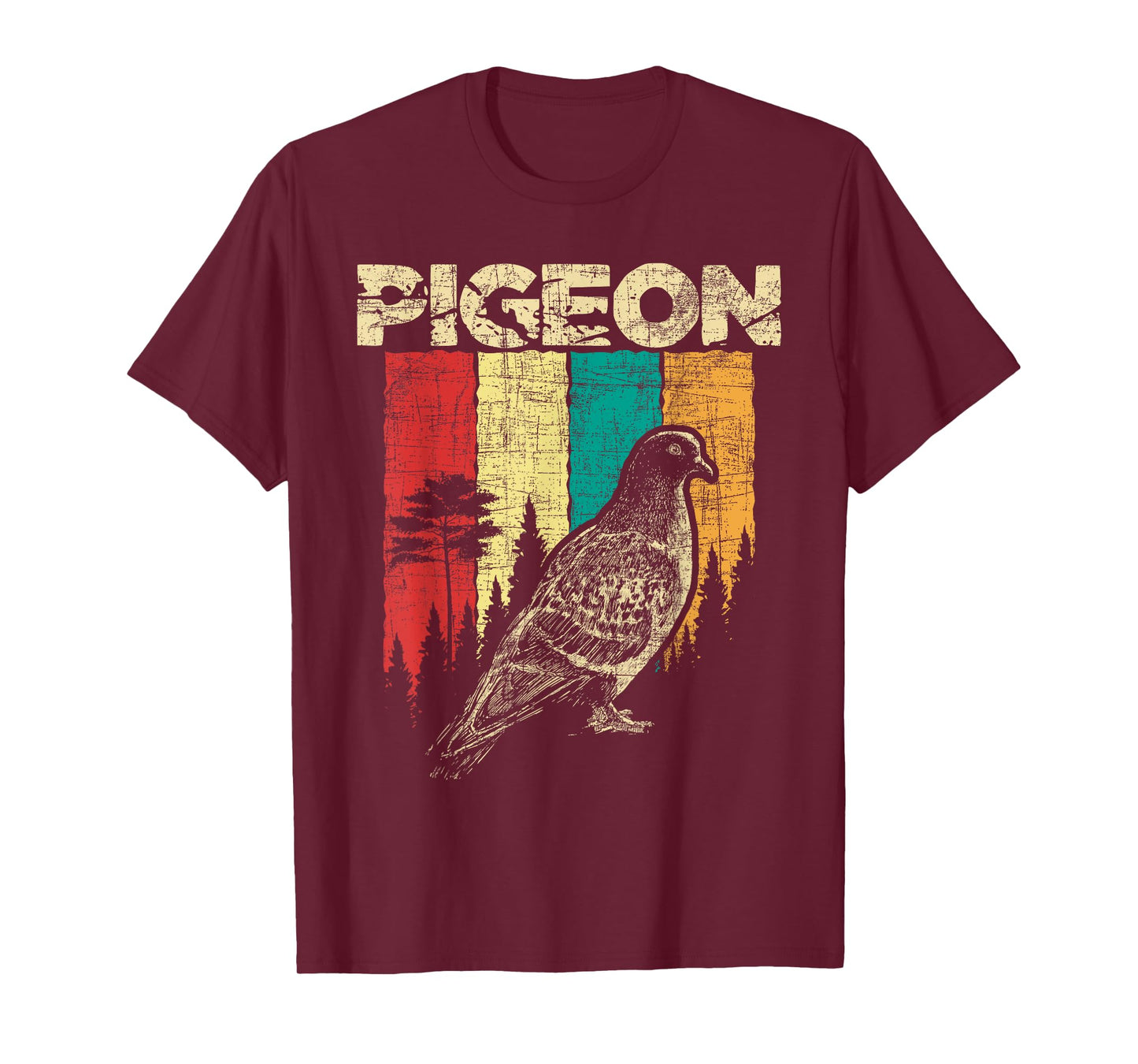 Retro Pigeon Racing - Birdwatching Bird Lover Ornithologist T-Shirt