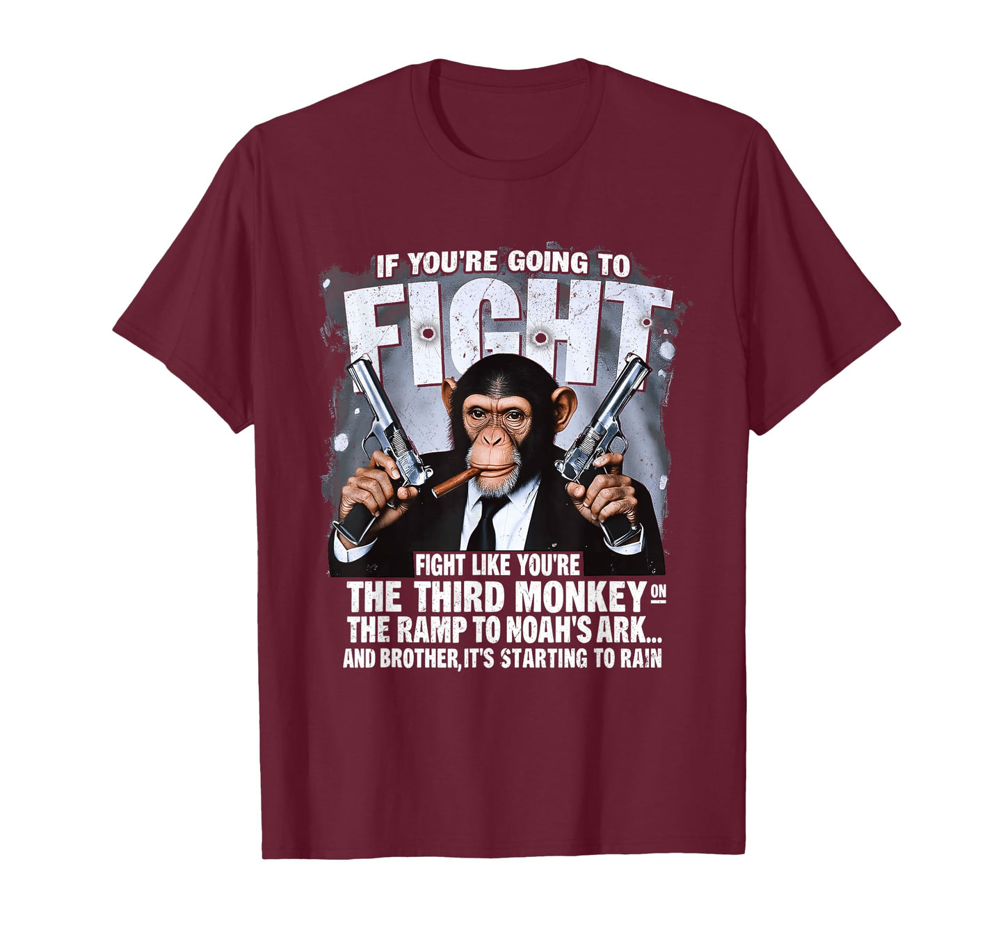 If You're Going Fights Like Youre The Third Monkey Christian T-Shirt