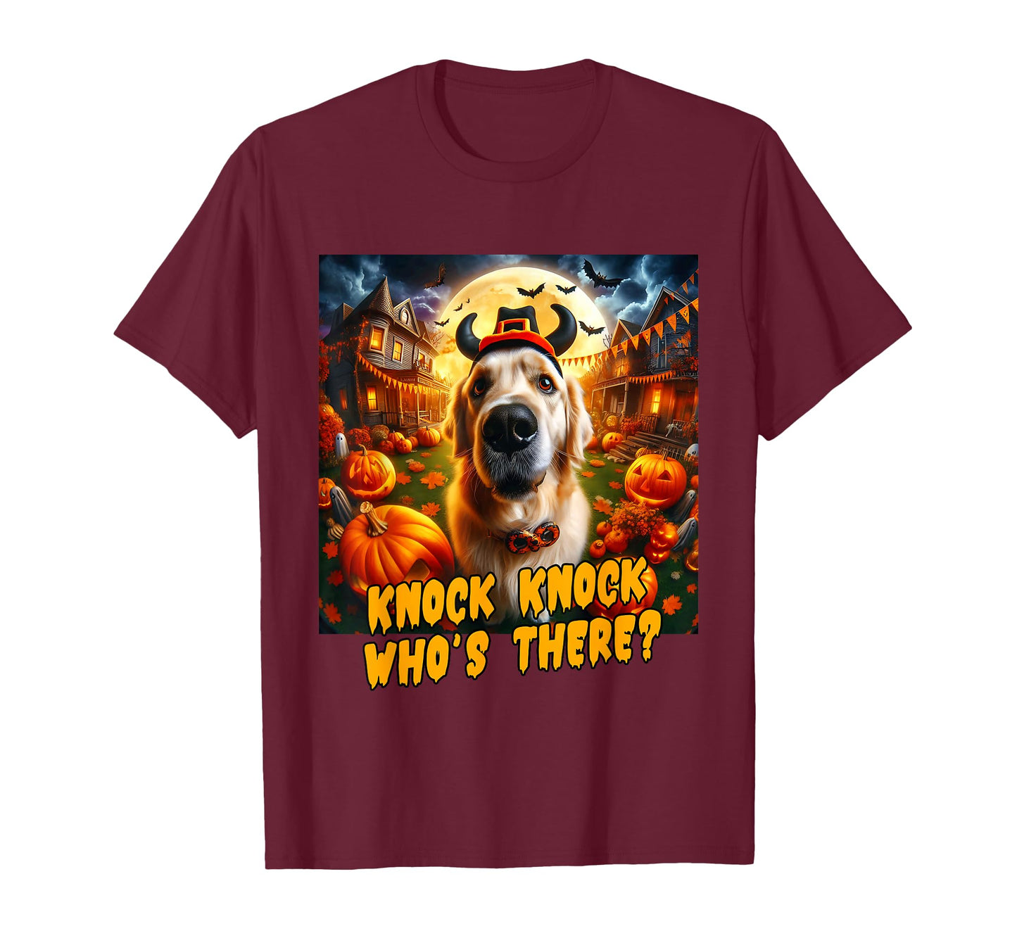 Golden Retriever Halloween Men Women Boys Kids Costume Idea T-Shirt