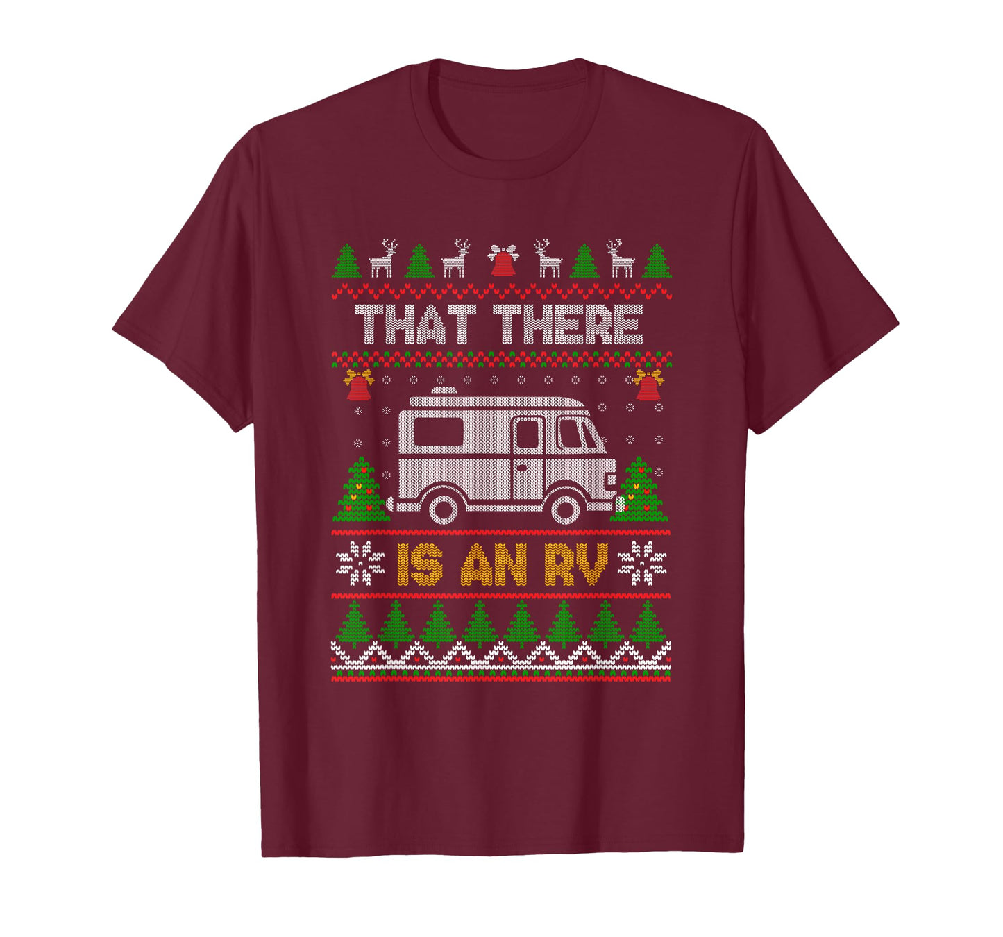Funny Quote Camp Camper Xmas Tree Ornaments Unisex RV Camping Truck Ugly Christmas Family T-Shirt