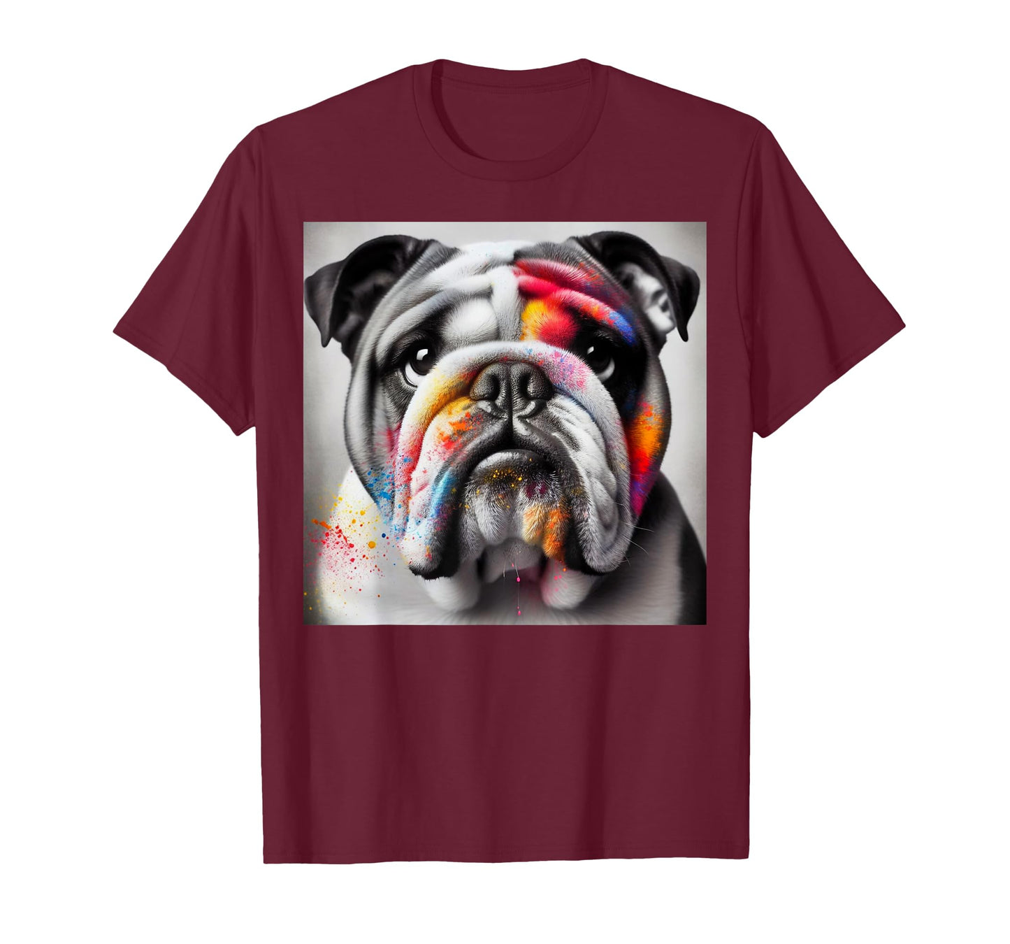 Bold Bulldog Contrast, Bulldog themed T-Shirt for Men Women Kids