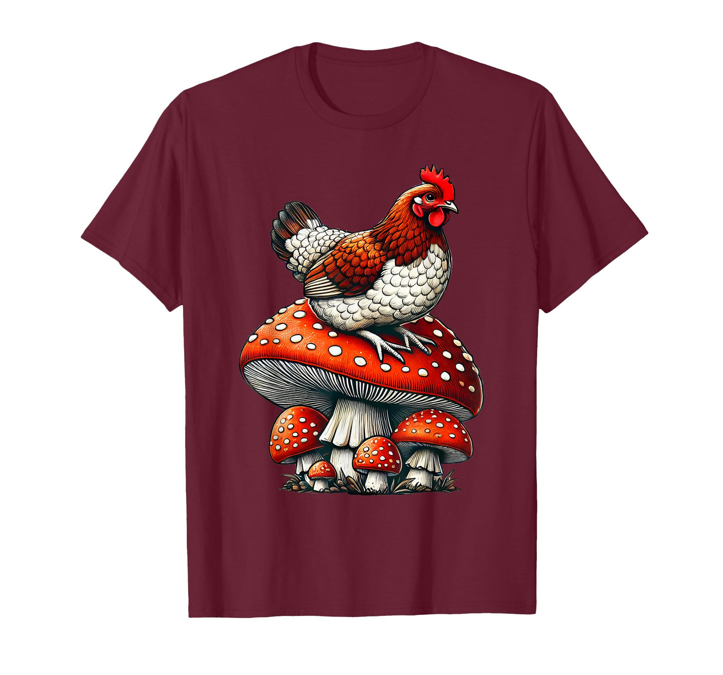 Cute Chicken Mushroom T-Shirt