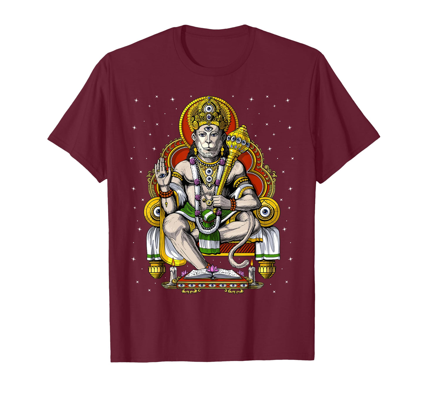 Hanuman Hindu God Hinduism Monkey Jainism Buddhism Spiritual T-Shirt