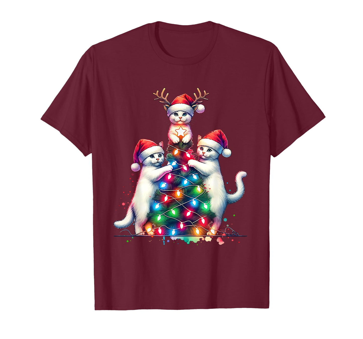 Christmas Cat Xmas Cat Lover T-Shirt