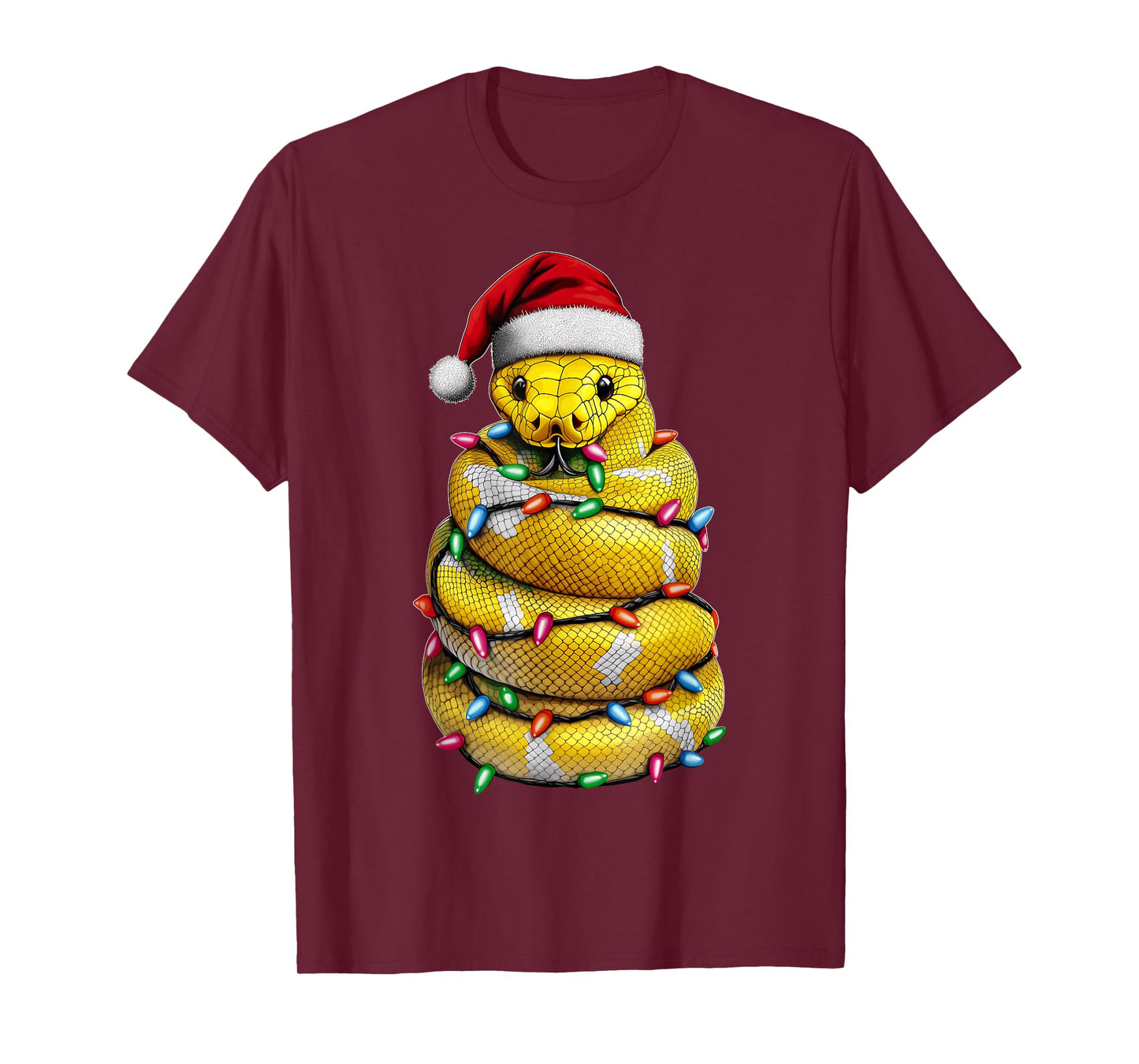 Ball Python Snake Christmas Hat Xmas T-Shirt