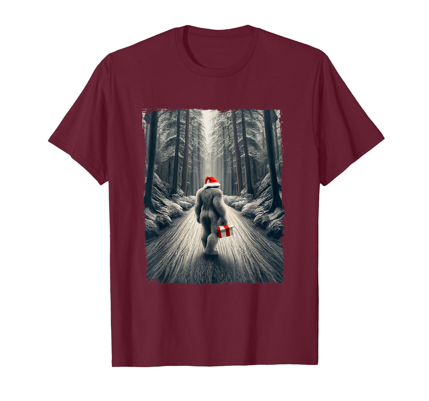 Santa Bigfoot Christmas Sasquatch Believe T-Shirt