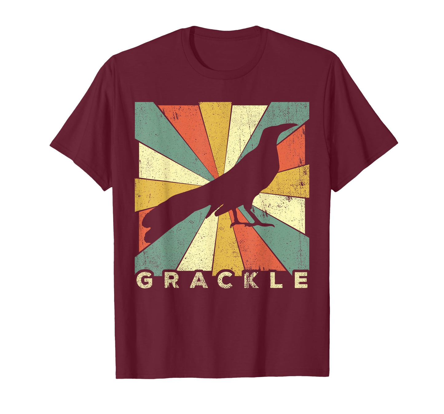 Vintage Grackle Bird Lover Retro Style Animal T-Shirt
