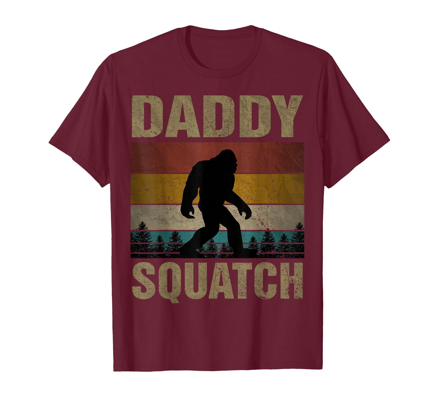 Daddy Squatch Bigfoot Dad Sasquatch Yeti Family Matching T-Shirt