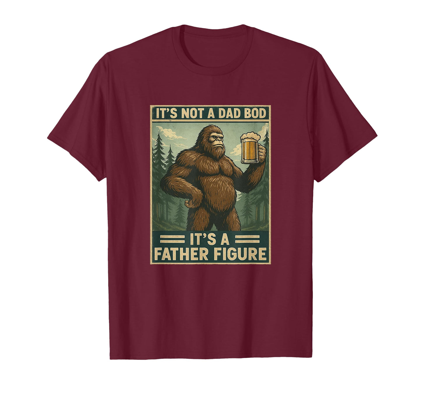 It's Not a Dad Bod It's a Father Figure Shirt Distressed T-Shirt